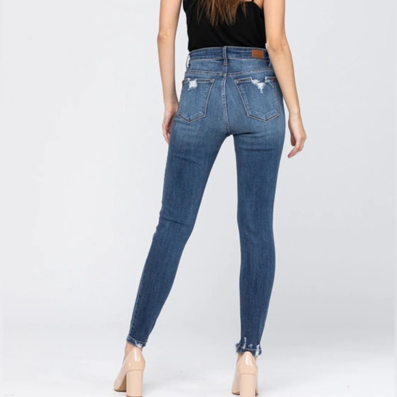 Judy Blue Destructed Skinny Fit Jean - Picture 3 of 16